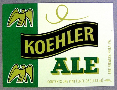 Erie brewery koehler ale - brewery, beer